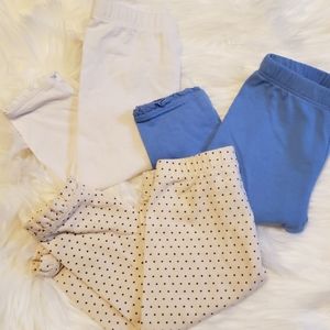 3 pairs of Baby Gap leggings/pants sz 3-6 months